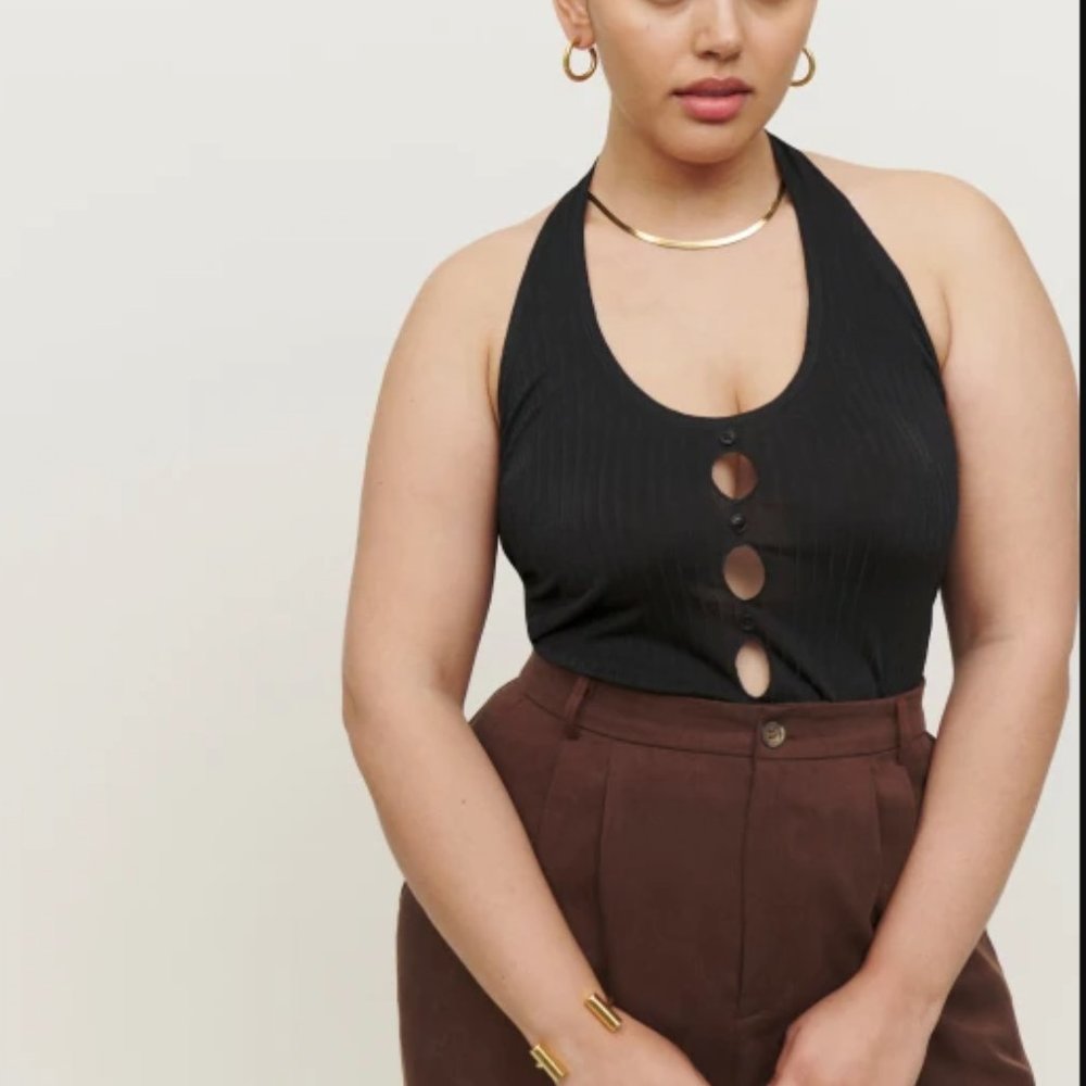 Reformation Liberty Knit Tank Black